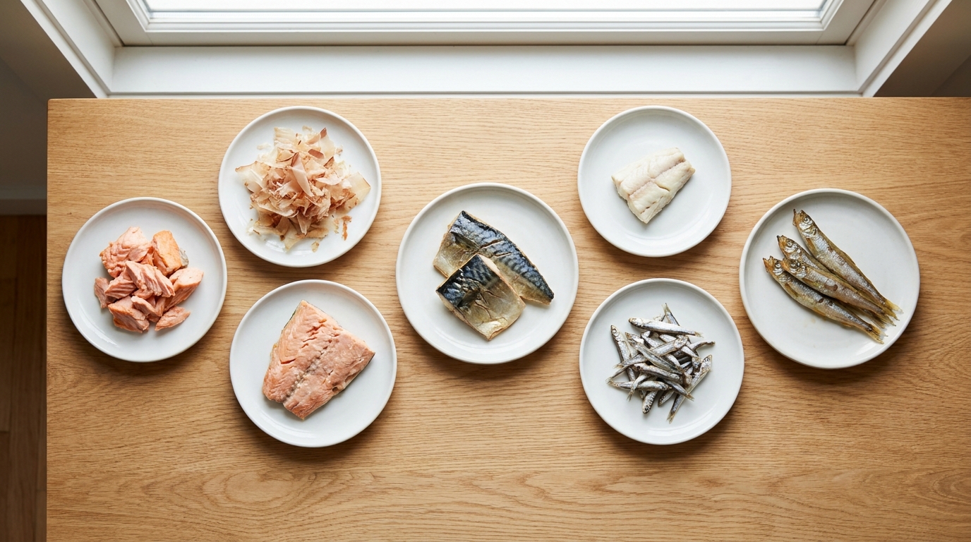 고양이에게 줄 수 있는 익힌 생선 종류 모음